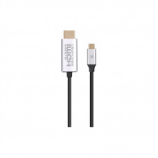 Кабель мультимедийный USB-C to HDMI M 1.5m grey Promate (hdlink-60h.grey)