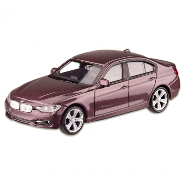 Машина металлическая BMW 335i "WELLY" 44041CW масштаб 1:43 (Бордовый)