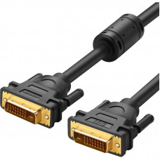 Кабель мультимедийный DVI M to DVI M 1.5m 24+1pin DV101 black Ugreen (11606)