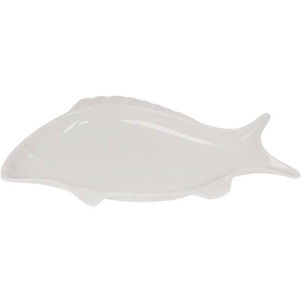 Блюдо порцелянове "White Fish" 36см, біле (111245)