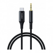 Кабель мультимедийный USB-C to 3.5mm M 1.0m black Choetech (AUX006)