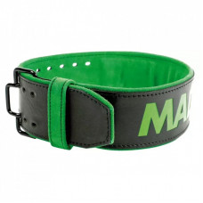 Атлетический пояс MadMax MFB-302 Quick Release Belt шкіряний Black/Green M (MFB-302_M)