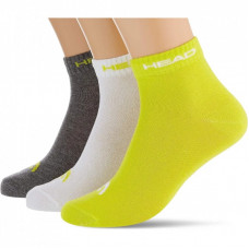 Носки Head Quarter 3P Unisex 761011001-004 3 пари Жовтий/Сірий/Білий 35-38 (8720245075923)