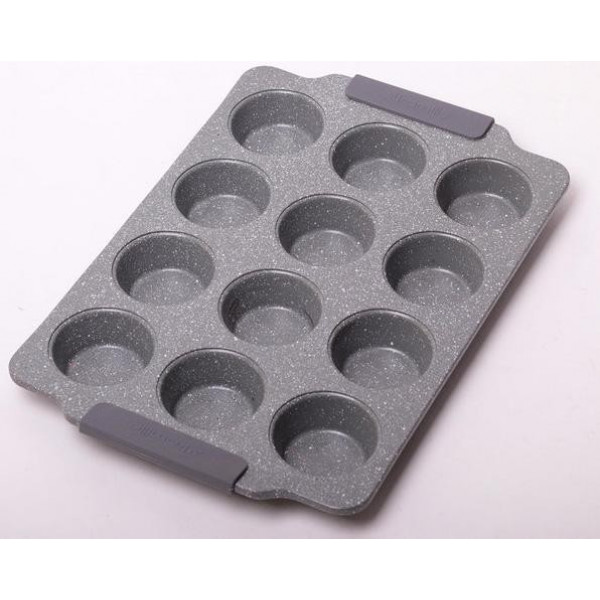 Форма для випічки кексів Kamille Marble 38х26см, 12 осередків (38945) Форма для випічки кексів Kamille Marble 38х26см, 12 осередків (38945)