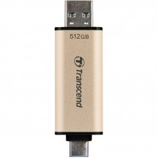 USB флеш накопитель Transcend 512GB JetFlash 930C Gold-Black USB 3.2/Type-C (TS512GJF930C)