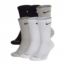 Носки Nike U NK ED PLS CSH CRW 6PR-132 SX6897-965 46-50 6 пар Білий/Чорний/Сірий (195241138756)