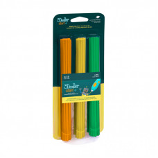 Стержень для 3D-ручки 3Doodler набор Микс (75 шт: оранжевый, желтый, зеленый) (3DS-ECO-MIX2-75)