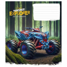Тетрадь ученическая "Super Monster" 012-3293K-3 в клетку, 12 листов