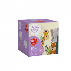 Подгузники Lolly Premium Soft размер 5 (11-25 кг) Подгузники 32 шт + Подгузники-трусики 28 шт + Подарок (4820174981198)