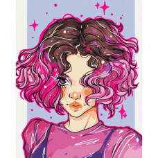 Картина по номерам "Яркие локоны" @nila_art_art BS53521 Brushme 40х50 см