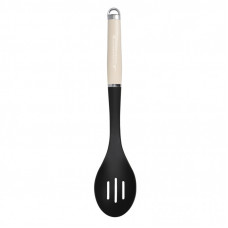 Ложка поварская KitchenAid Coreline для сервіровки з прорізами, 35,3 см, кремова (KAG004OHACE)