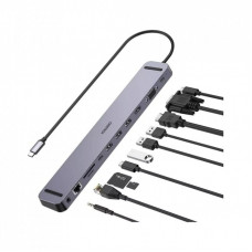 Концентратор Choetech USB-C 11-in-1 (HUB-M20-GY)