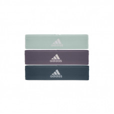 Эспандер Adidas Resistance Band Set (L, M, H) ADTB-10711 Набір Зелений, Фіолетовий, Темно-синій (885652018753)
