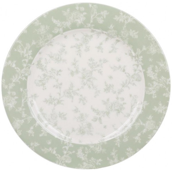 Набір 6 тарілок порцелянових "Floral Green" 19см (134175)