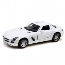 Машинка металлическая KT5349W Mercedes-Benz SLS AMG (Белый)