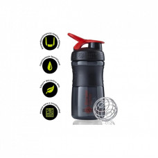 Шейкер спортивный BlenderBottle SportMixer 20oz/590ml Black/Red (SM 20oz Black/Red)