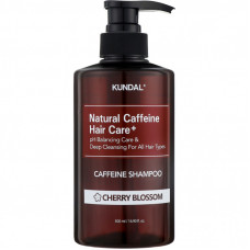 Шампунь Kundal Natural Caffeine & Intensive Scalp Care Shampoo Cherry Blossom 500 мл (8809568745772)