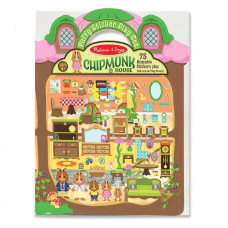 Набор для творчества Melissa&Doug Объемные многоразовые наклейки Домик бурундучков (MD9101)
