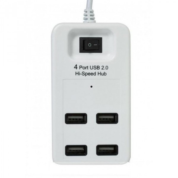 USB Хаб на 4 порта USB 2.0 P-1601 Белый (38775)