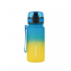 Бутылка для воды UZSPACE 3034(Yellow-Blue) 350 мл, желто-голубая