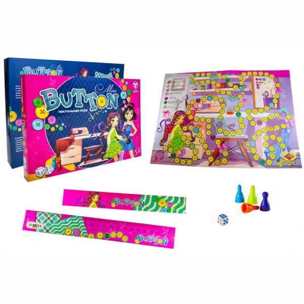 Настольная Игра-бродилка "Miss Button" 30355 (рус.) Настольная Игра-бродилка "Miss Button" 30355 (рус.)