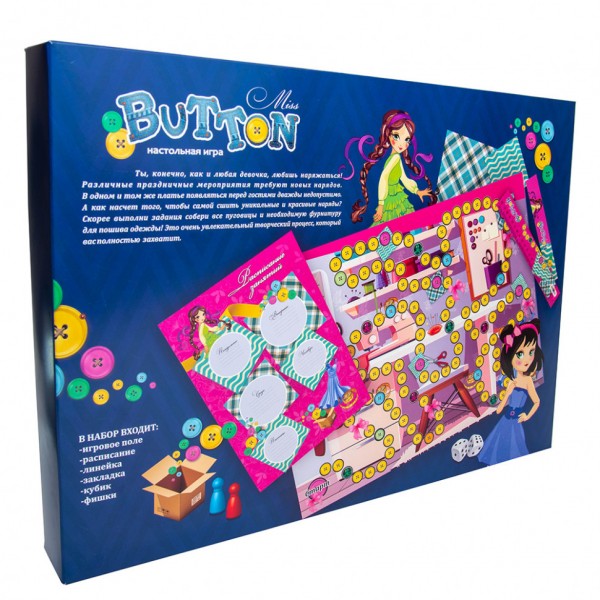 Настольная Игра-бродилка "Miss Button" 30355 (рус.) Настольная Игра-бродилка "Miss Button" 30355 (рус.)