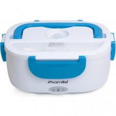Ланч-бокс Kamille Snack 450мл + 650мл з підігрівом (220V), блакитний (114285)
