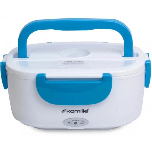 Ланч-бокс Kamille Snack 450мл + 650мл з підігрівом (220V), блакитний (114285) Ланч-бокс Kamille Snack 450мл + 650мл з підігрівом (220V), блакитний (114285)