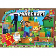Детский пазл "Minecraft" MC796 плакат 35 элементов