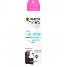 Антиперспирант Garnier Mineral Невидимый Свежесть хлопка спрей 150 мл (3600542310468)