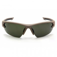 Защитные очки Venture Gear Tactical Semtex 2.0 Tan (лесно-серые) Anti-Fog, черно-зеленые в песчаной оправе (134685)