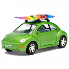 Машинка металлическая Volkswagen New Beetle Kinsmart KT5028WS 1:32 инерционная (Зеленый)