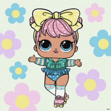 Картина по номерам "L.O.L. Surprise! Spring Bling Dawn" KHO1101, 40х40 см