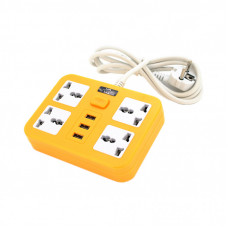 Сетевой фильтр питания Voltronic TВ-Т15, 4роз, 3*USB Yellow (ТВ-Т15-Yellow)