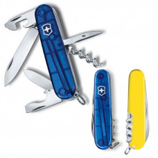 Нож Victorinox Spartan Ukraine 91 мм Синьо-прозорий/Жовтий (1.3603.T2.8)