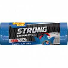 Пакеты для мусора Фрекен БОК Strong сверхпрочные с ушками Синие 160 л 10 шт. (4823071639575)
