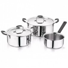 Набор посуды MasterPro Foodies collection 2 каструлі та ківш 16/20/24 см (BGEU-5539)