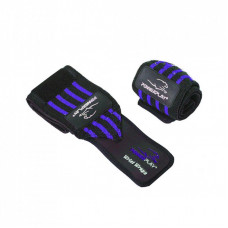 Бинт для спорта PowerPlay 3081 Gym WristT Wraps Чорно-Сині (PP_3081_Blue)