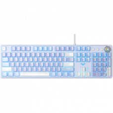Клавиатура Aula F2088 Pro Mechanical White/Violet + 9 Purple keys KRGD Blue USB UA (6948391234915)
