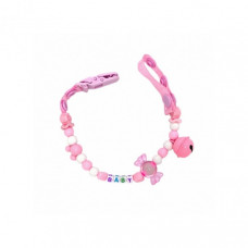 Цепочка для пустышки MGZ-0500(Pink) с колокольчиком