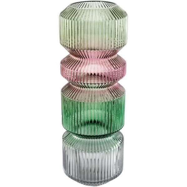 Ваза для квітів зі скла Ariadne "Colors" Ø15x35см, різнокольорова (112306)