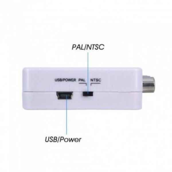 Адаптер HDMI to AV RCA переходник конвертер 720p/1080p Белый (38606) Адаптер HDMI to AV RCA переходник конвертер 720p/1080p Белый (38606)