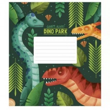 Тетрадь ученическая Dino park 012-3227K-5 в клетку на 12 листов