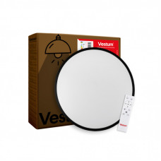 Светильник Vestum RING матовий 80W 480*60мм 3000К-6500К з ДК чорний (VS-91056)