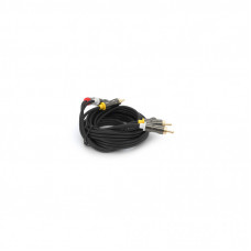 Кабель мультимедийный 3xRCA M to 3xRCA M 3.0m black VEGGIEG (YT-AV303)