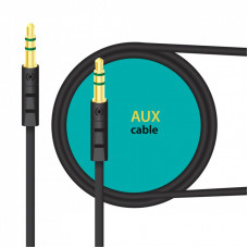 Кабель мультимедийный AUX 1.0m CB-AB11 black Piko (1283126489150)