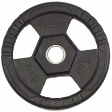 Диск для штанги Toorx 20 кг 25 мм Чорний (DGG-20) (931409)