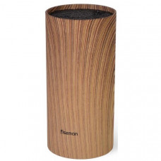 Підставка-колода Fissman Wood для кухонних ножів і ножиць 22х11см (109416)