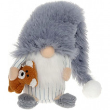 М'яка іграшка «Гном з Ведмедем» 58см, сірий (122416)