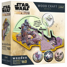 Пазл Trefl Wooden Star Wars Мандалорец - воссоединитесь 160 элементов (5900511201871)